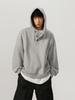 Men's 450g Heavyweight Boxy Cropped Hoodie, Button-Up, American Style for Spring/Autumn