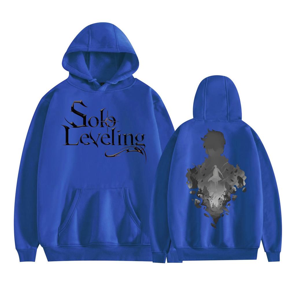 Solo Leveling Hooded for Aldult Streetwear Hoodie Cartoon Printed Unisex Hooded Pullover