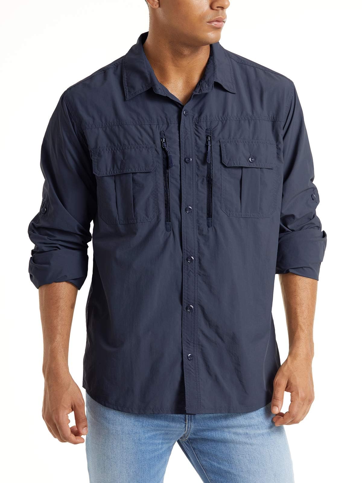 

[TACVASEN] Men s Military Shirt, Long Sleeve, Sweat-Wicking, Quick-Drying, Workwear, Tactical Button Shirt, Airsoft, Plus Sizes, Autumn Fashion, Light