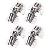 Soft-Close Hinges In Stainless Steel for Kitchens RVs Campers and Furniture Doors - 4 Pieces with Resistant Build