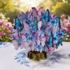 Foldable Flower and Butterfly Greeting Cards Romantic Paper 3D Pop Up Flowers Gift Card Elegant Creative Invitations Cards