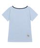Koiliseu Soluna One-Shoulder Contrast Short Sleeve Tee (13 Colors)