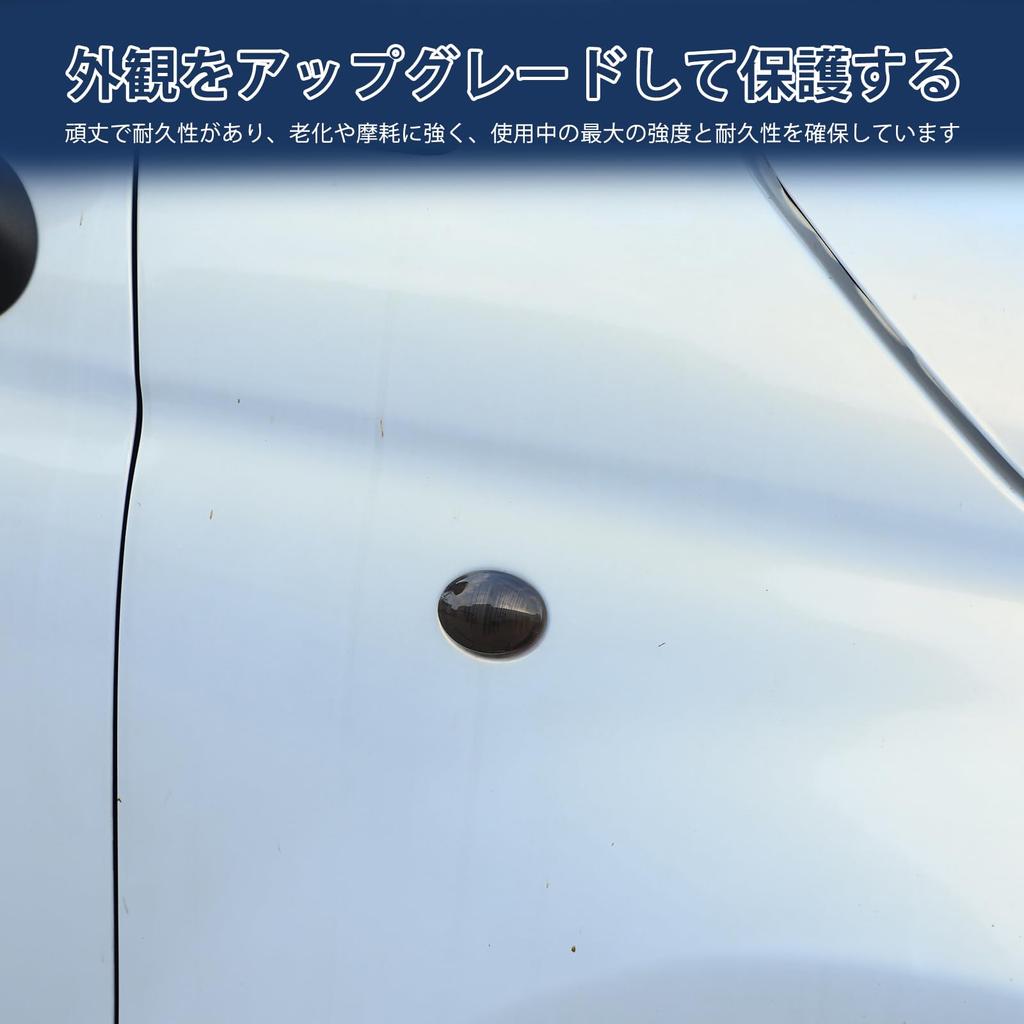 Hcilloend Set of Turn Signal Covers for the New Fiat 500 Side Turn Signal Light Leaf Spring Steering Light Leaf Steering Light Panel Frame Ring Light