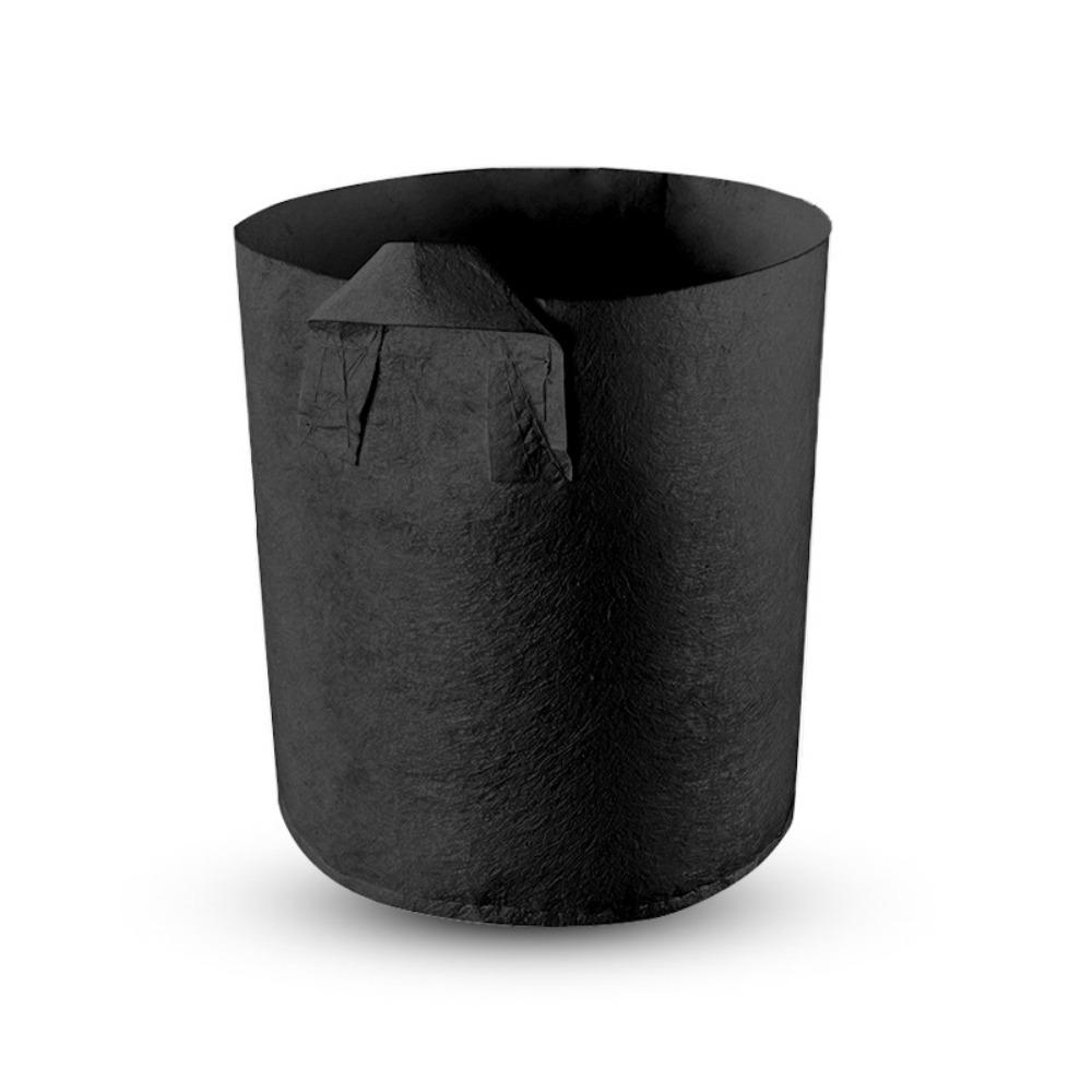 5Pcs 2/5/10/15/20/30 Gal Gallon Large Grow Bag Large Capacity Fabric Pots  Balcony Planting 2 GAL 20x20cm чёрный