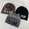 Korean Wool Hat, Women's Autumn and Winter Ins Alphabet Bald Hat, Korean Version of Street Personality Stacking Pullover Hat