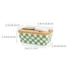 Butter Box Ceramic Thickened Storage Box with Lid Retro Household Kitchen Sealed and Fresh-keeping Cheese Storage Box