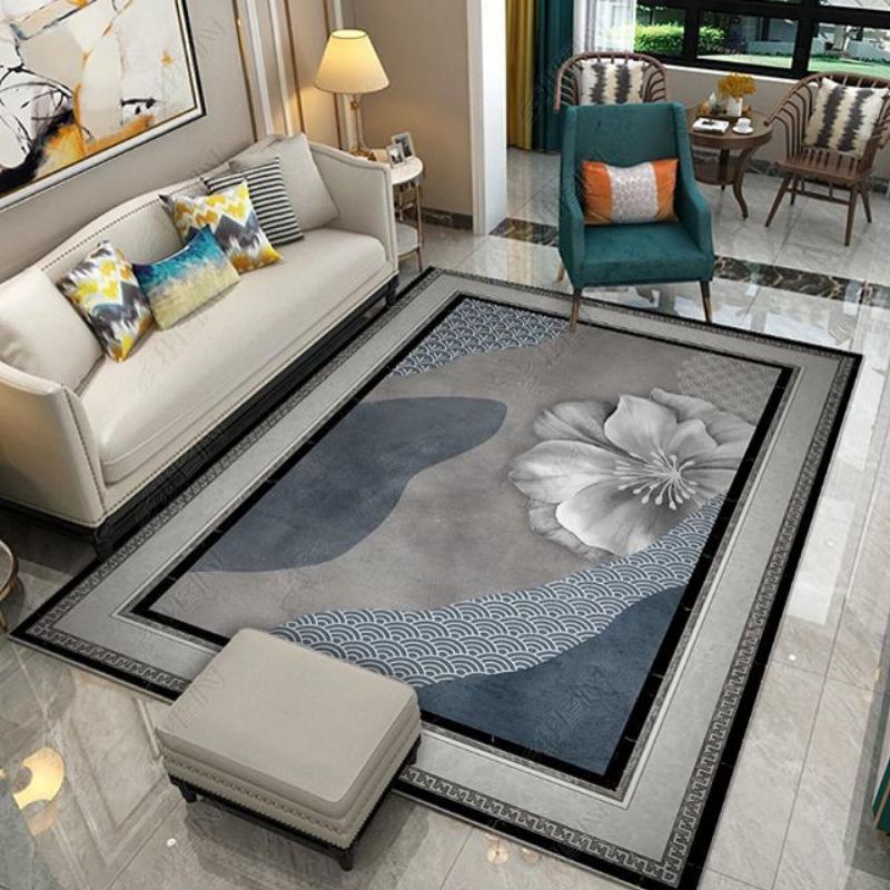 

Ковер в китайском стиле для гостиной, журнальный столик, напольный коврик в китайском стиле, кабинет, спальня, прикроватная тумбочка, украшение для дома, нескользящий напольный коврик 120*160CM