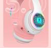 STN-28 Wireless Bluetooth Cat Ear Headphones - Cute, Glowing, Over-Ear, New Model