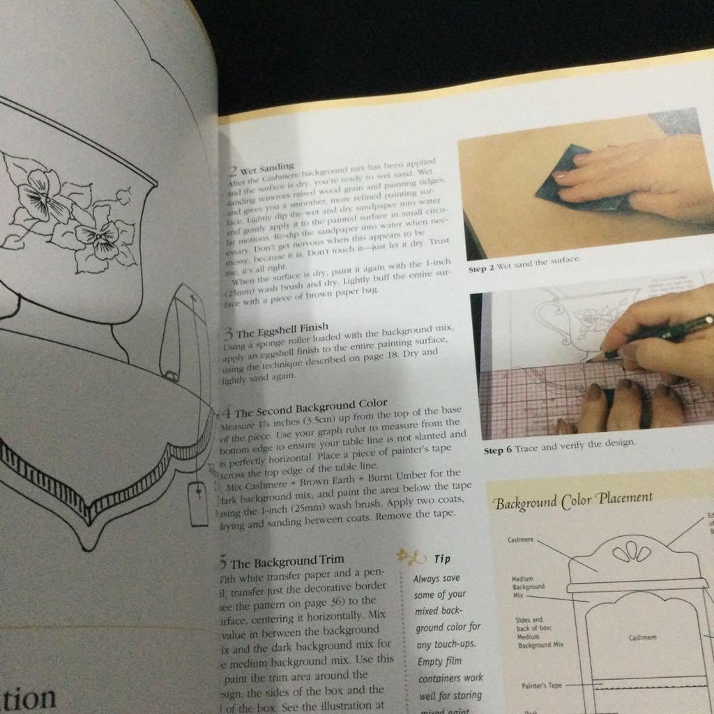 [USED] Tole painting, acrylic, tole painting, foreign books, flowers, cups, design, works