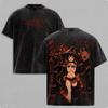 Megumin KonoSuba Anime Grafik T-Shirt Unisex Vintage Gewaschene Baumwolle Kurzarm Streetwear Locker Lässig Sommer T-Shirt Harajuku Manga Stil