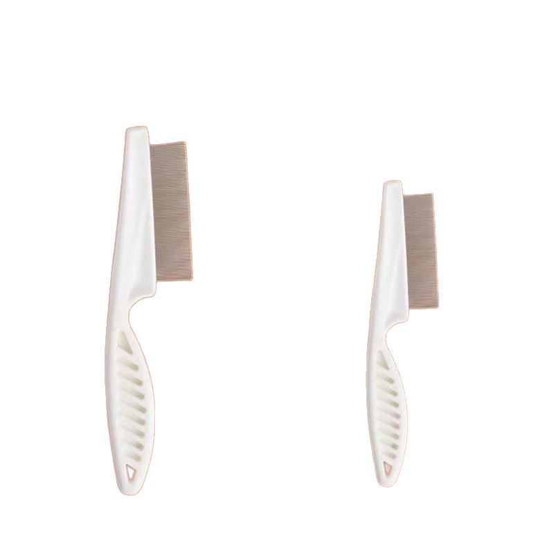 Pet Grooming Fine-Tooth Comb for Cats & Dogs - Small Rake for Hair Removal, Eye and Face Cleaning, Flea Comb