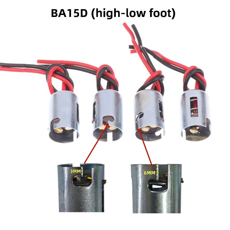 4Pcs Car Brake Light Turn Signal Light Harness Led Lamp Adapter Ba15D Led Light Bulb Socket Holder Diy Accessories