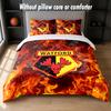 Watford Football Design Bed Bedding Set 1 Duvet Cover + 2 Pillowcases Soft Breathable Household Bed Linens