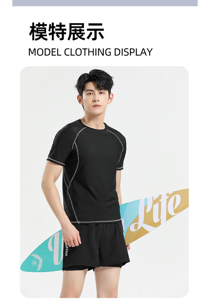 [Swimming Set] Pick Men's Professional Flat Angle Anti Embarrassment Double Layer Swimming Pants Swimsuit Swimming Equipment