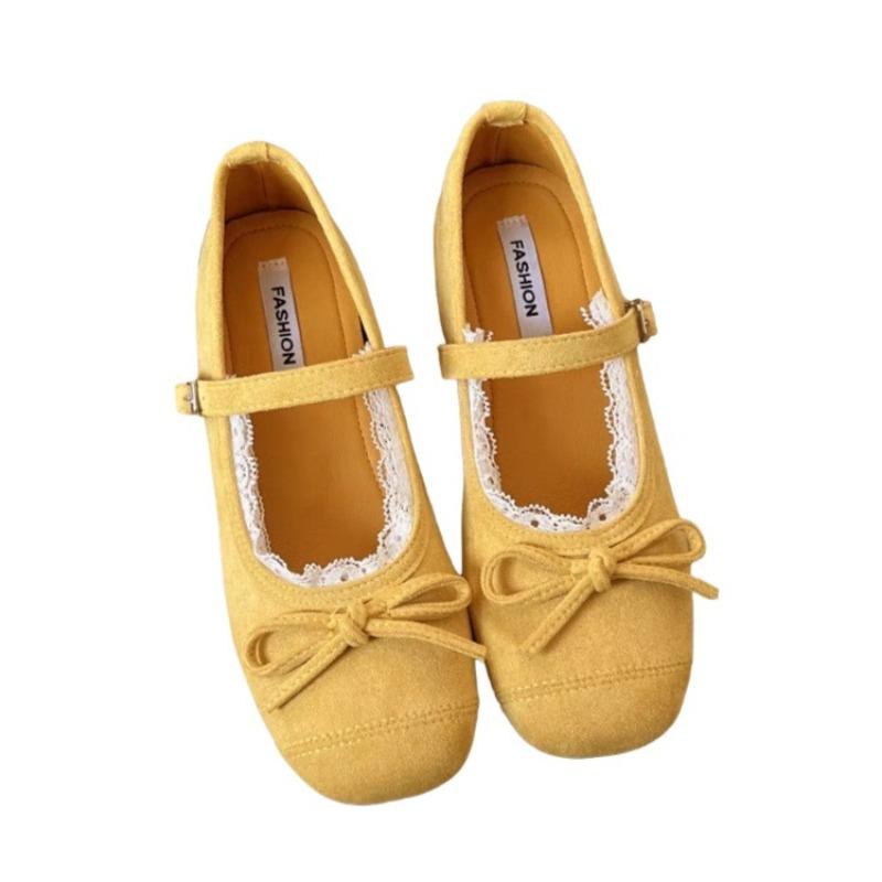 Shallow mouth small single shoes women's autumn new versatile gentle wind with skirt Mary Jane shoes ballet shoes