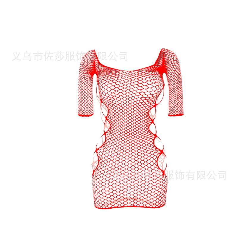 Sex underwear jacquard suspenders sexy mesh clothes net skirt net socks hollow transparent