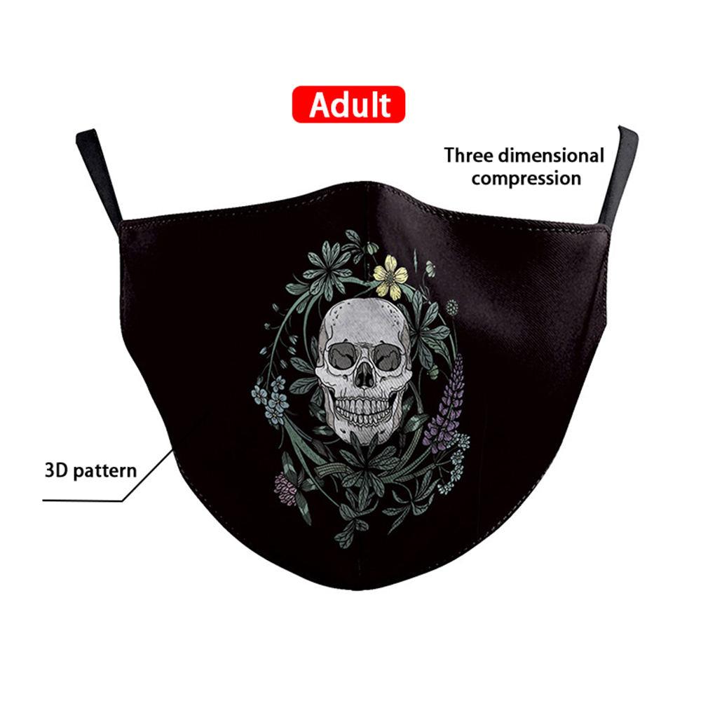 Cyfrowy Nadruk Maska dla Dorosłych Pyłoszczelna Przeciw Smogowi Ochronna Maska na Usta Unisex Pokrowiec na Twarz B178-089