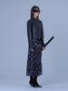 Dilettantism Ribbon Shirred Long Dress
