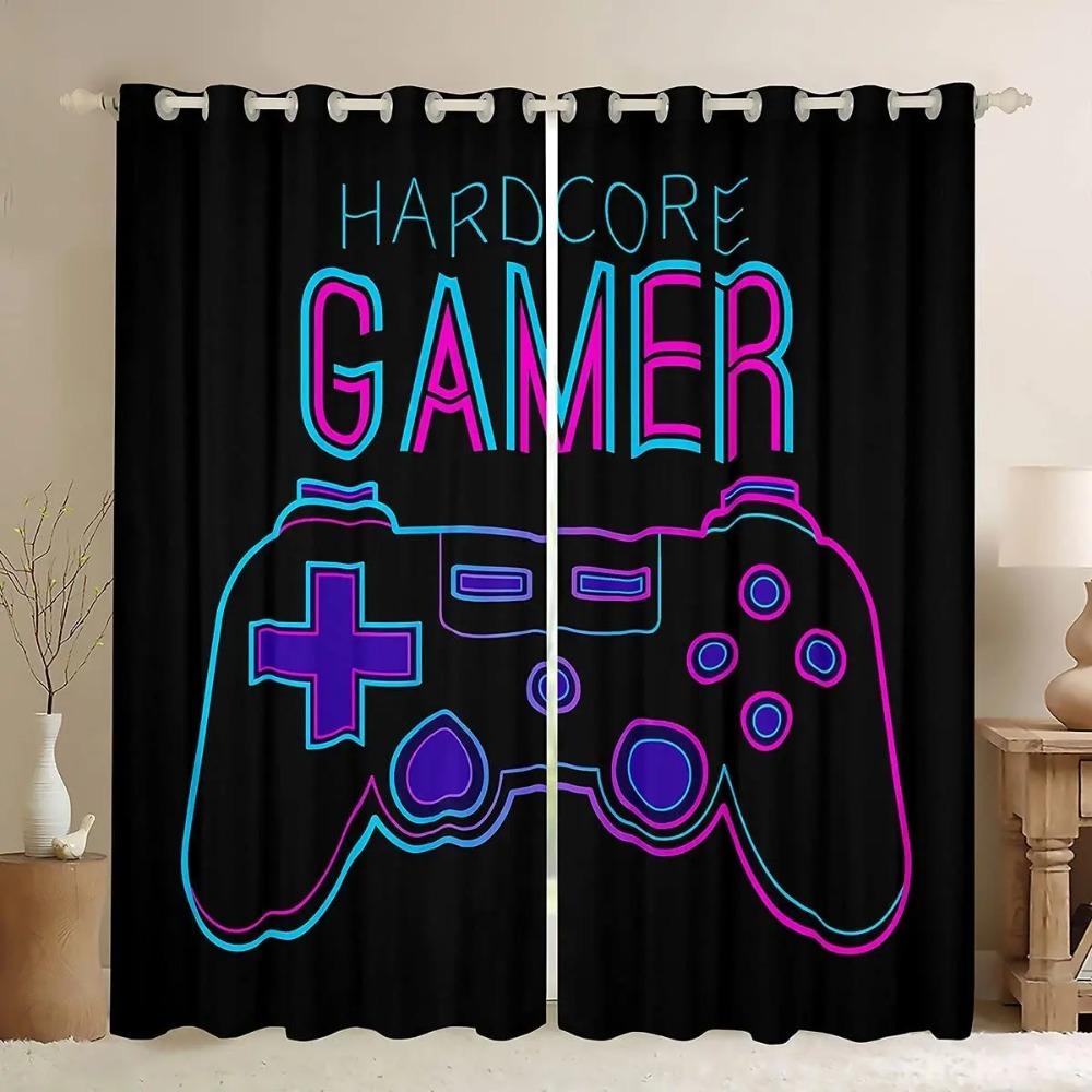 Dreamy Game Gamepad Controller Switch Drapes Blinds Suitable for Family Room Kids Bedchamber Bathroom Kicthen Door Home Decoration
