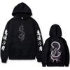 Anime Demon Slayer Serpent Hashira Iguro Obanai Hoodie Men Women Clothing Oversized Hoodies Man Vintage Hooded Tracksuit