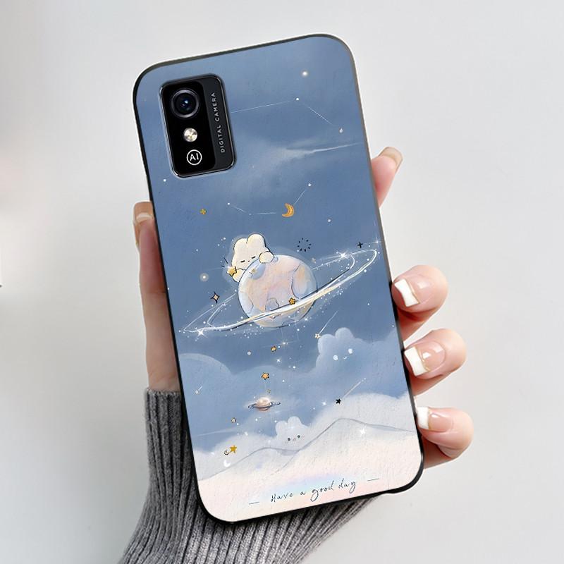 Cute Cartoon Case For ZTE Blade L9 Fundas Capa Printing Shell Protective Cover Soft Silicone Black Casing Shockproof Coque