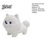 Fluffy Dog Figurine 3D Printing Ornament, White Matte Texture Figurine, Durable Printed Ornament Mini Size Statue, for Home Office Desk Decoration