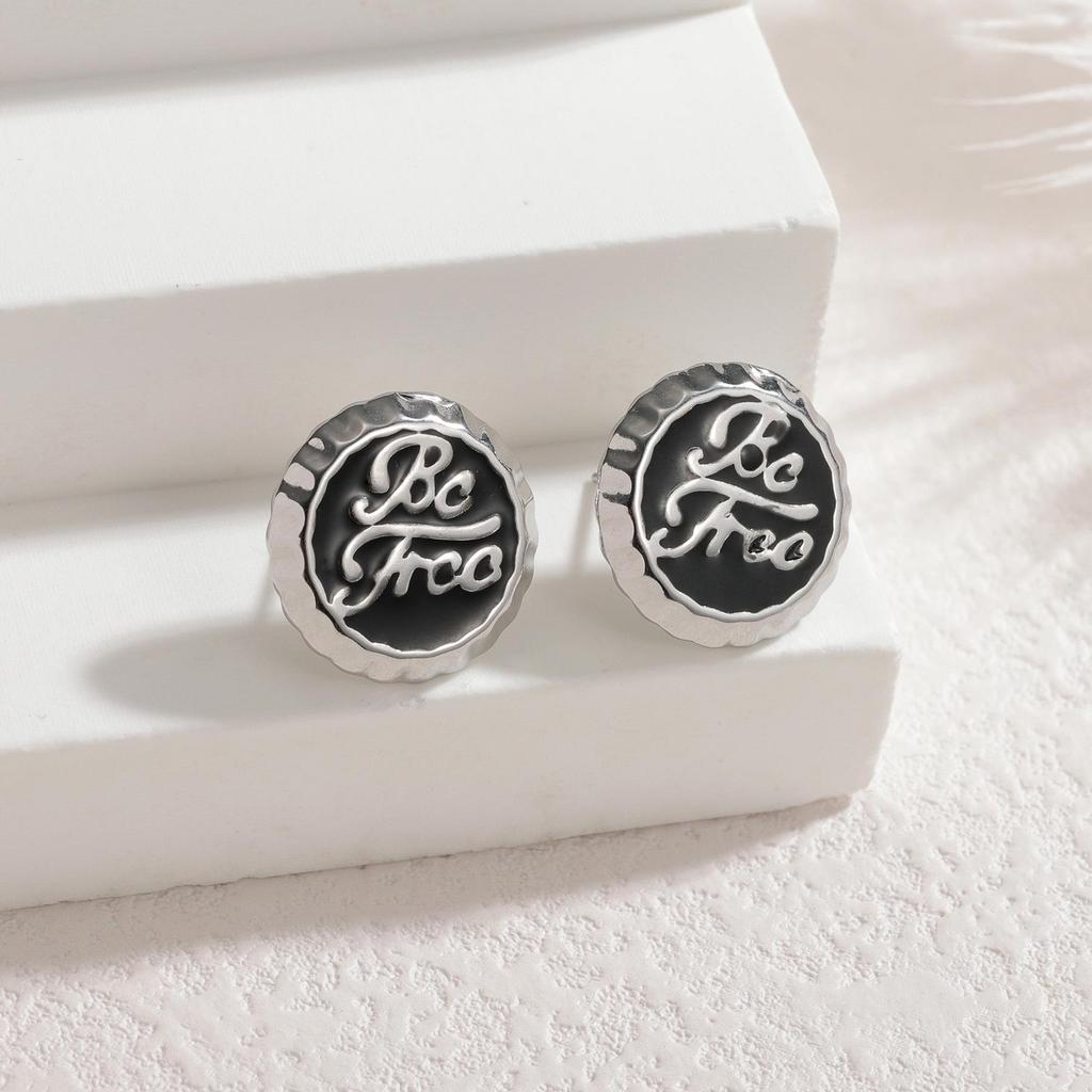 Trendy Multicolor Drip Bottle Cap Hip-Hop Earrings – Cool and Stylish Streetwear Accessories