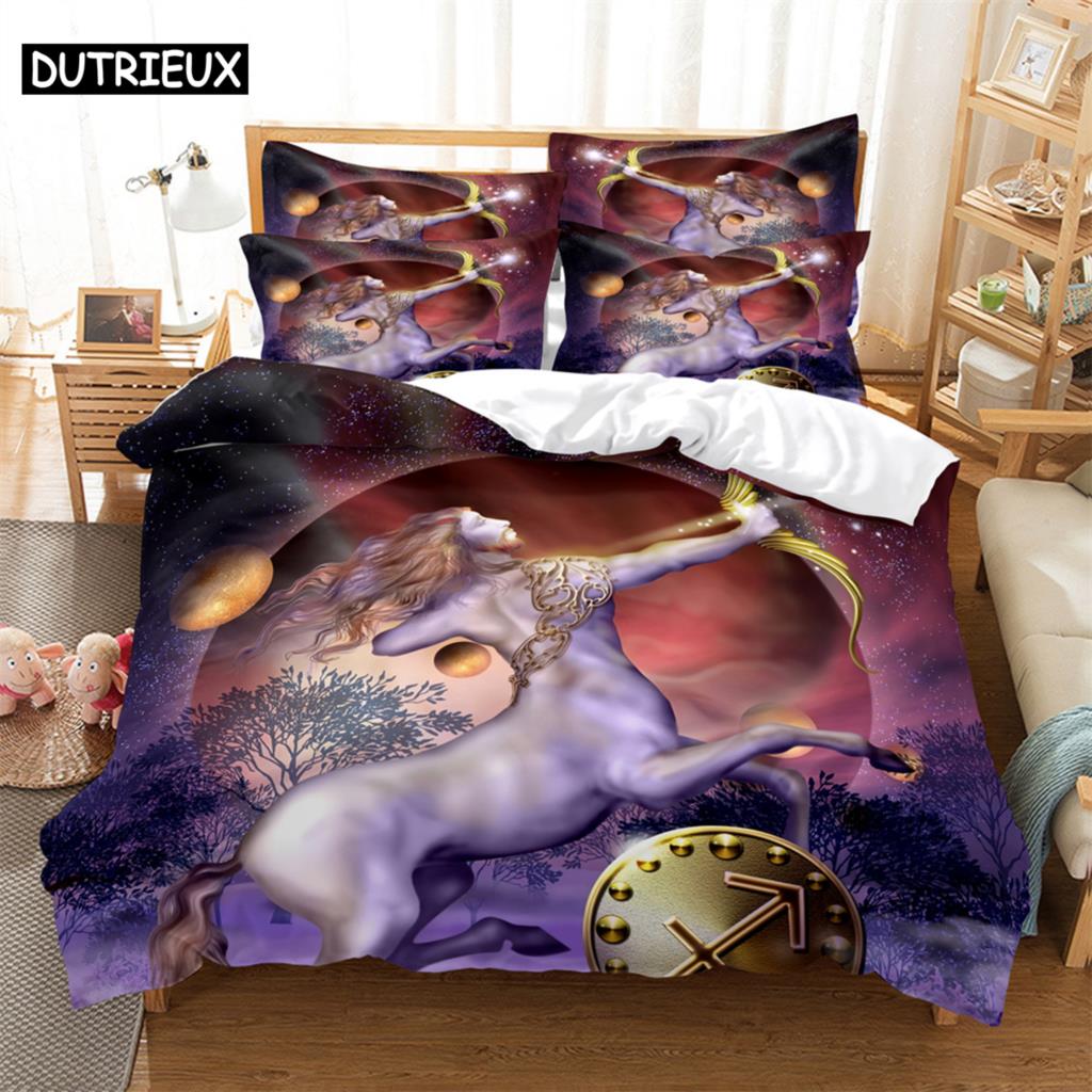 

3D digital printing 2/3pc quilt cover pillowcase double bed set cover quilt Soft bedding set Anime characters (135x200cm)&set