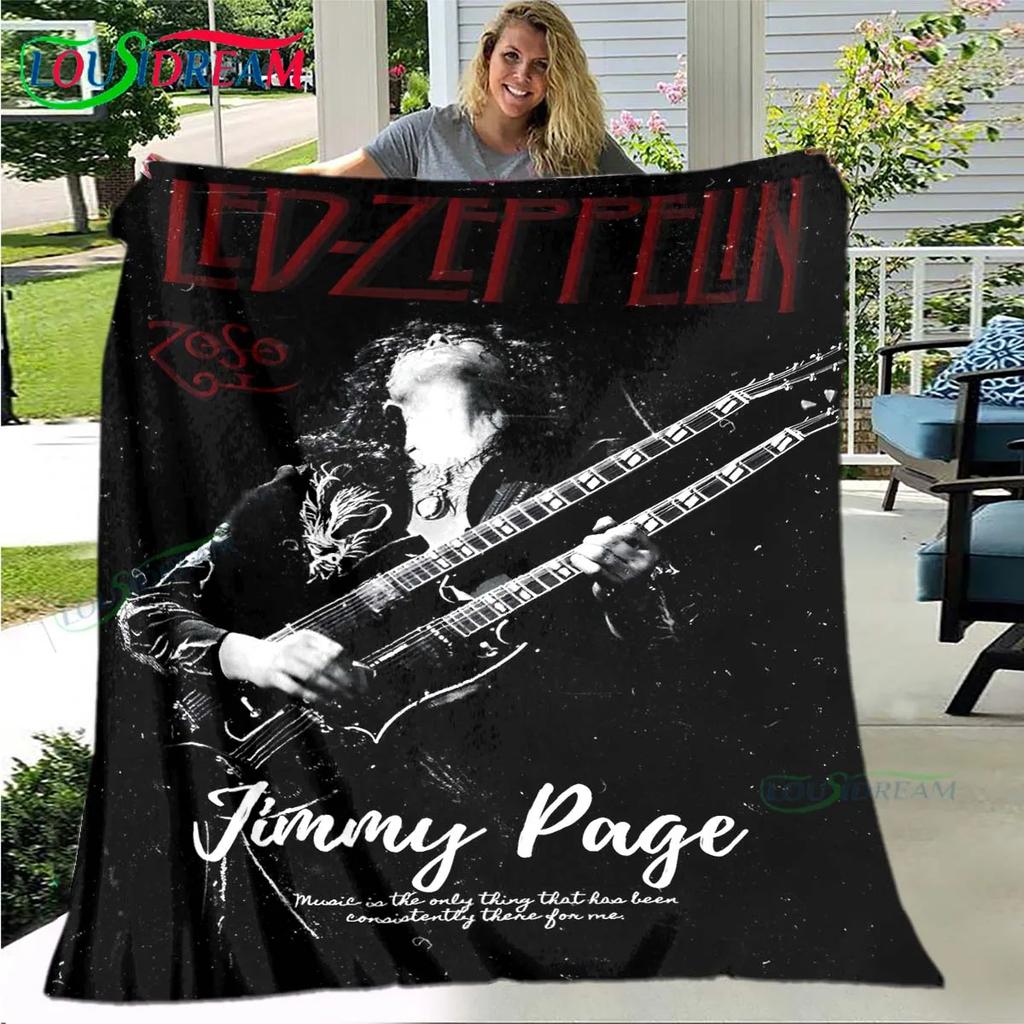 Pop Singer L-Led-Zeppelin Blanket,Flannel Throw Blanket for Home Bedroom Bed Sofa Picnic Office Hiking Leisure Nap Birthday Gift