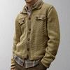 Pull pour Homme Multiboutons Manches Longues Respirant Couleur Unie Cardigan Tricoté pour Homme pour la Maison