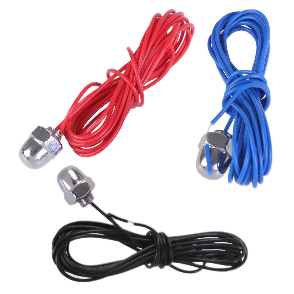 3Pcs Water Level Probe with Cable Liquid Level Sensors Stainless Steel Induction Probe Sensor for Water Level Controller
