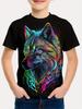 Cool Wolf Boy T-Shirt Tiger 3D Print Kids Short Sleeves Casual Comfortable Boys' Top Tees Outdoor Breathable Lightweight Clothes