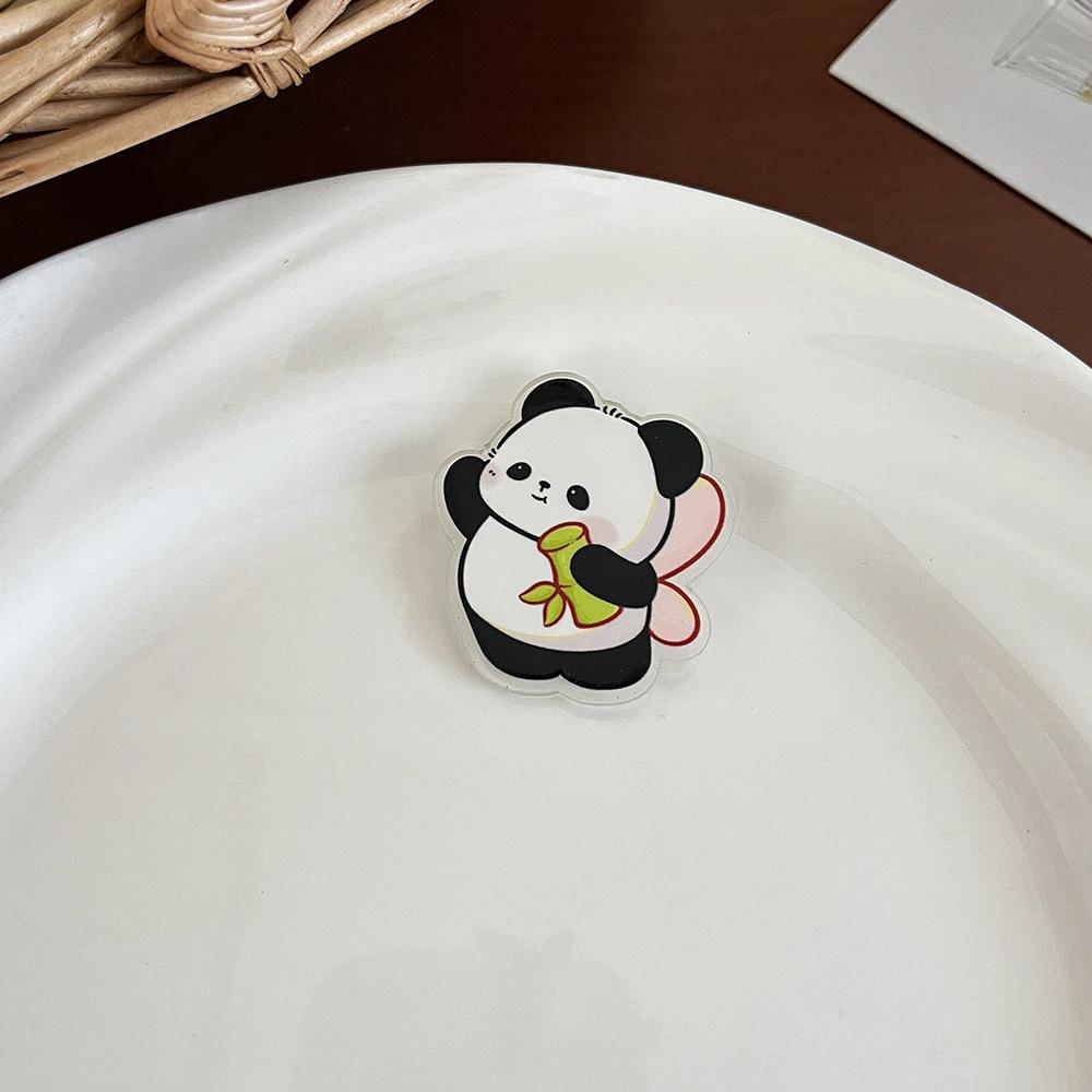 Ladies Chinese Style Panda Brooch Cute Cartoon Pin Accessory