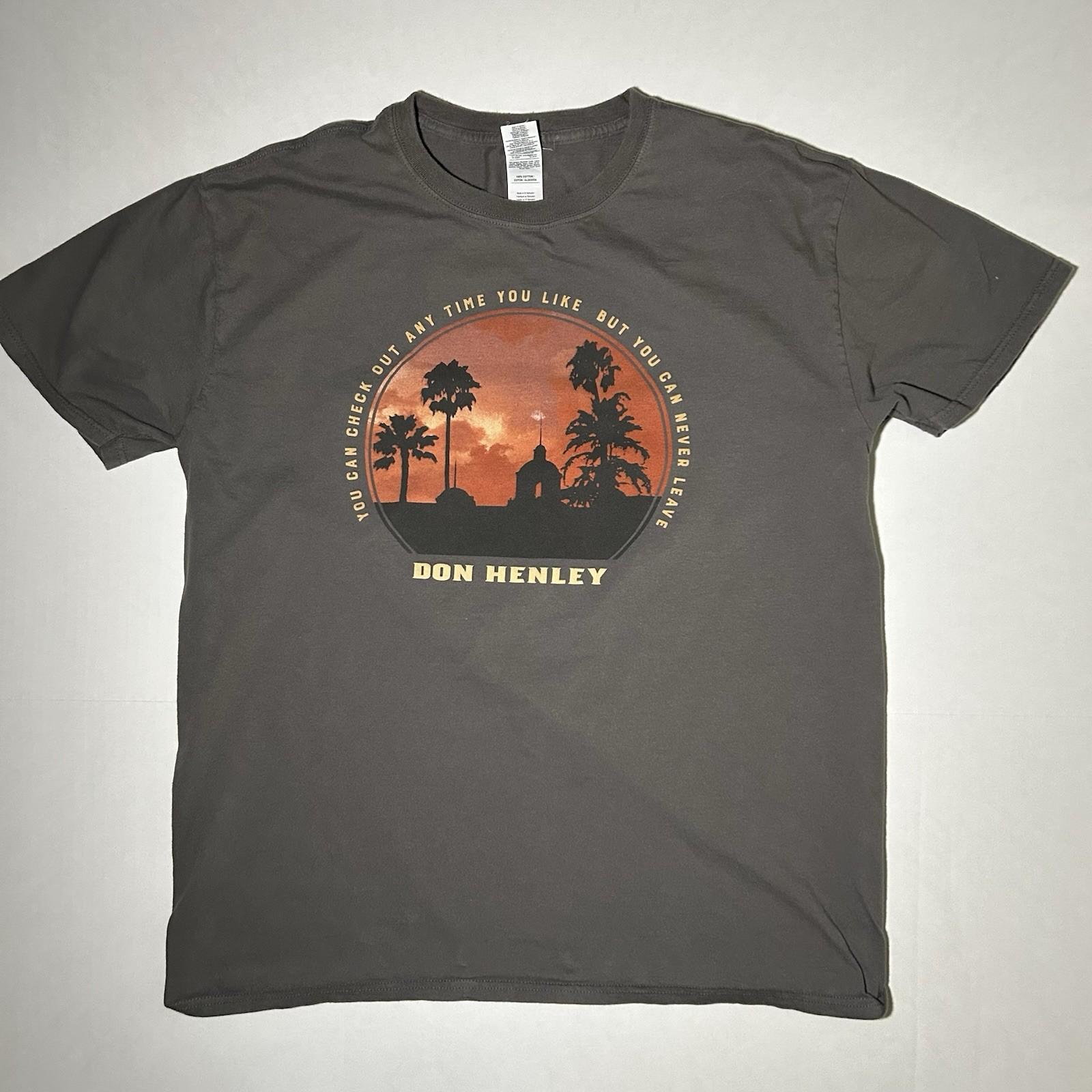 Don Henley Tour 2017 Concert T Shirt Gray Gildan Softstyle Mens Large Unisex T-Shirt M