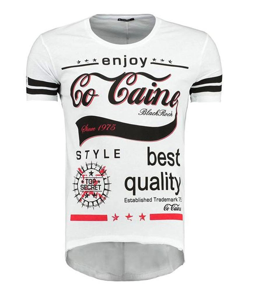 

Модная мужская футболка с принтом Футболка 512029 белый