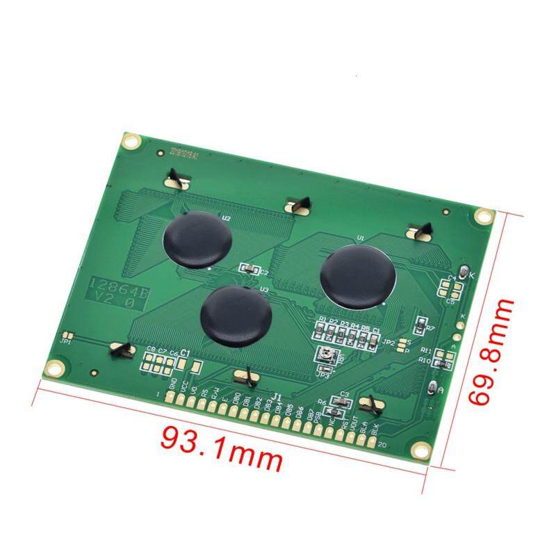 128*64 DOTS Yellow Green LCD Module 5V Blue Screen 12864 LCD with Backlight ST7920 Parallel Port LCD12864