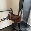 Popular chain underarm small bag women's 2025 new fashion shoulder bag foreign style explosion double shoulder strap crossbody