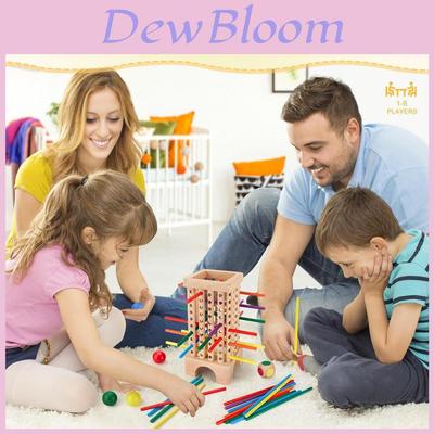 Wooden Montessori Puzzle Board Game With 42 Colorful Sticks For Kids Educational Play