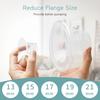Flange Sizing Kit with 5PCS Flange Inserts 13/15/17/19/21mm for 24mm Flange of Most Pumps Breastfeeding Essential Pumping Kit