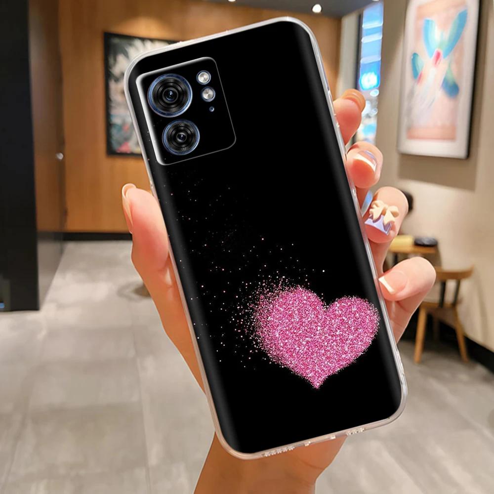 For Moto Edge 40 XT2303-2 Phone Case Panda Butterfly Soft Clear Slim Silicone Phone Cover for Motorola Moto Edge40 Edge 40 pro