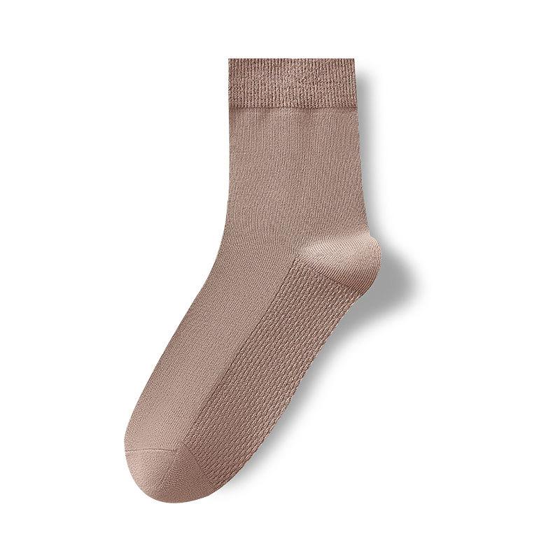 Men's Pure Cotton Socks for Spring and Autumn, Anti-odor and Sweat-absorbing, Short Socks, Medium Socks, All-season, Antibacterial and Casual Cotton