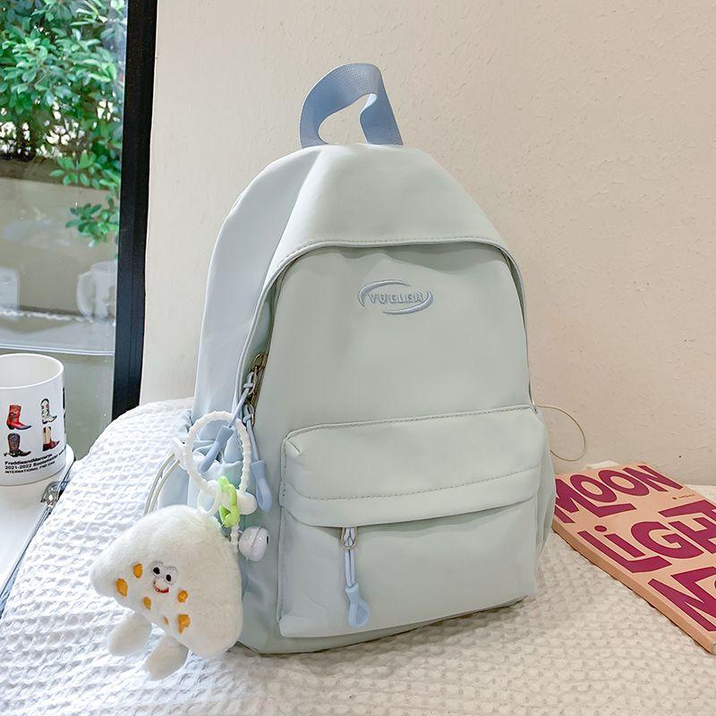 

Schoolbag Female Backpack Junior High School Student Primary School Student Backpack Lightweight Hiking Climbing Small Size Backpack Spring Outing Bag Small size Blue
