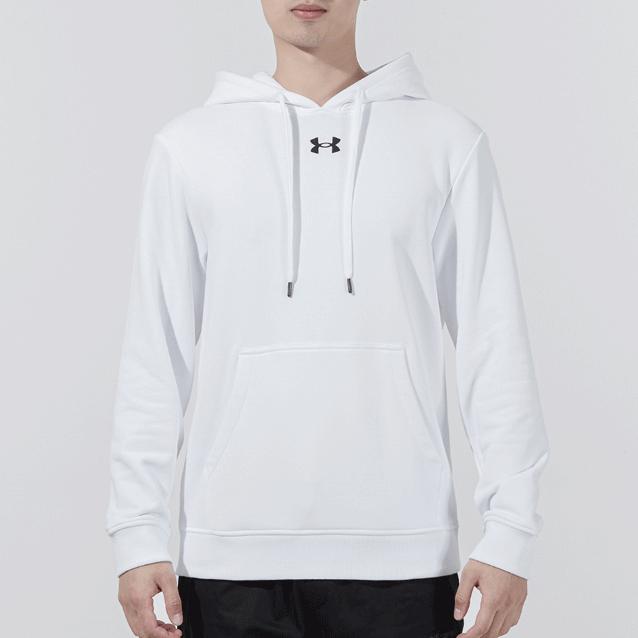 Under Armour Training Sports Knit Hoodie Men Tops White 21600303-100