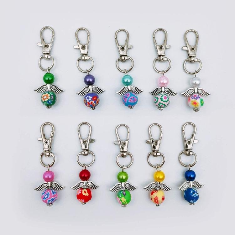 30pcs Angel Keychain Decorative Charm Children Girl Boy Schoolbag Backpack