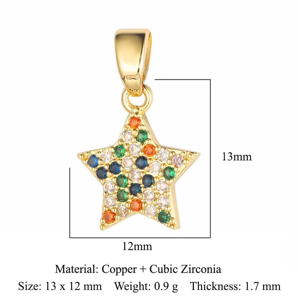 Copper Cubic Zircon Rocking Horse Bicycle Palm Charms Heart Elephant Flamingo Star Bracelet Earring Necklace Pendant