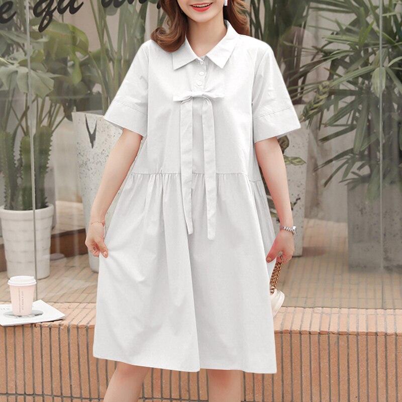 Buy Shirt Dress VONDA 2021 Casual Short Sleeve Lapel Button Up Party Dresses Bohemian Vestidos
