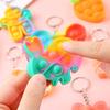 Bubble Popping Keychain Students Office Workers Stress Relief Push Bubble Key Ring Backpack Hanging Decoration Charm