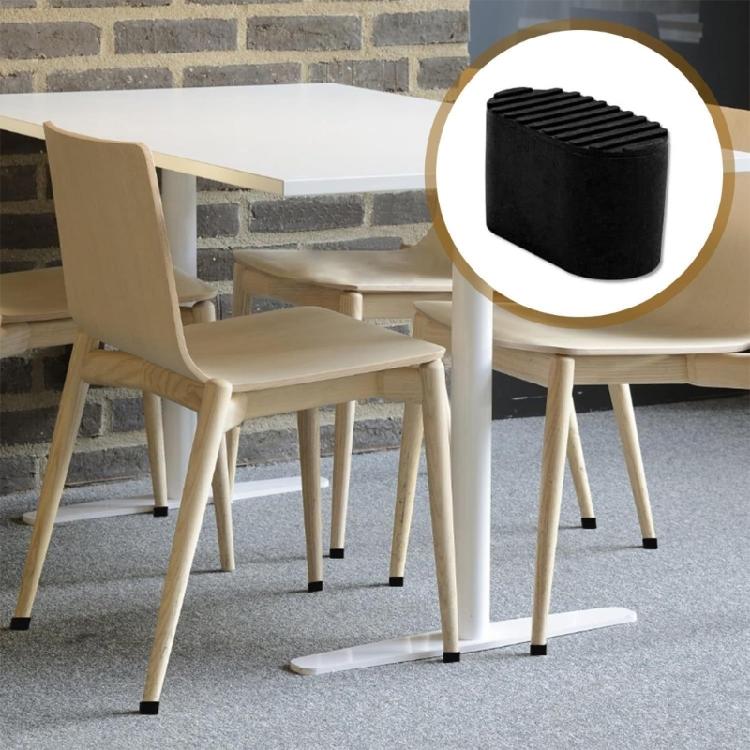 24lots Rubber Furniture Leg Cover Antislip Universals Chair Leg Protectors for Homes Office Library Use