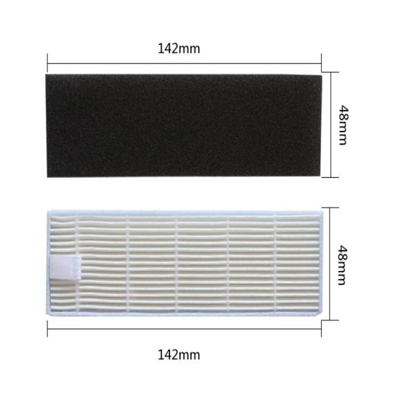 1PC Hepa Filter + 1PC Sponge Filter Replacement Parts For Chuwi ilife A7 A9S Robot Vacuum Cleaner Accessories Kits