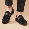 Slipon Walking Shoes Leisure Male Dress Moccasins 2025 New Men Leather Loafers Luxury Casual Shoes Men's Comfy All-match Flats